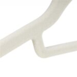 Set de 20 de umerase pentru haine, din velur, cu carlig rotativ, 45x23 cm, ecru Mob360 - imagine 8