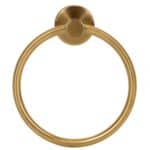 Suport metalic tip inel pentru prosop, inox cu finisaj lucios, diametru 17 cm, accesorii montaj incluse, auriu Mob360 - imagine 2