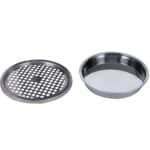 Cos de gunoi cu scumiera pentru exterior, din inox, galeata interioara detasabila, tip stativ, 61x25 cm, negru Mob360 - imagine 3