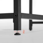 VASAGLE Birou calculator cu blat din PAL, cadru metalic, stil industrial, 120x60x75 cm, maro rustic Mob360 - imagine 3