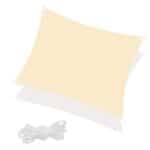 Prelata umbrire 4x4 m pentru terasa sau balcon, impermeabila, protectie UV, crem Mob360 - imagine 5