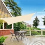 Prelata umbrire 4x4 m pentru terasa sau balcon, impermeabila, protectie UV, crem Mob360 - imagine 8