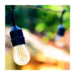 Ghirlanda luminoasa, LED, model Ariane, 10 becuri, 600cm, incarcare solara, lumina alb cald Mob360 - imagine 6