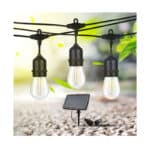 Ghirlanda luminoasa, LED, model Ariane, 10 becuri, 600cm, incarcare solara, lumina alb cald Mob360 - imagine 8