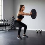 Disc greutate haltera 5 kg, 31 mm, compozit bitumic, PP, 26x5 cm, negru Mob360 - imagine 3