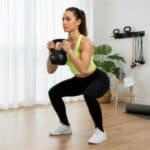 Kettlebell 4 kg, bitum cu invelis rezistent ABS, 21x23 cm, negru Mob360 - imagine 2