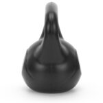 Kettlebell 4 kg, bitum cu invelis rezistent ABS, 21x23 cm, negru Mob360 - imagine 4