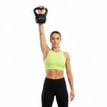 Kettlebell 4 kg, bitum cu invelis rezistent ABS, 21x23 cm, negru Mob360 - imagine 7