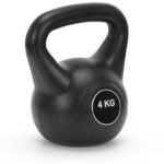 Kettlebell 4 kg, bitum cu invelis rezistent ABS, 21x23 cm, negru Mob360 - imagine 9