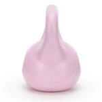 Kettlebell 8 kg, bitum cu invelis rezistent ABS, 23x24 cm, roz Mob360 - imagine 5