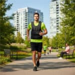 Vesta fitness cu greutati 20 kg, umplutura reglabila din nisip fier, 58x40 cm, negru Mob360 - imagine 8