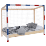 Pat Montessori, natural/alb/albastru/rosu, 90x200, FUTAL