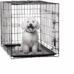 Cusca metalica pentru caine L, pliabila, cu tava detasabila si maner, 76x45x51 cm, negru Mob360 - imagine 7