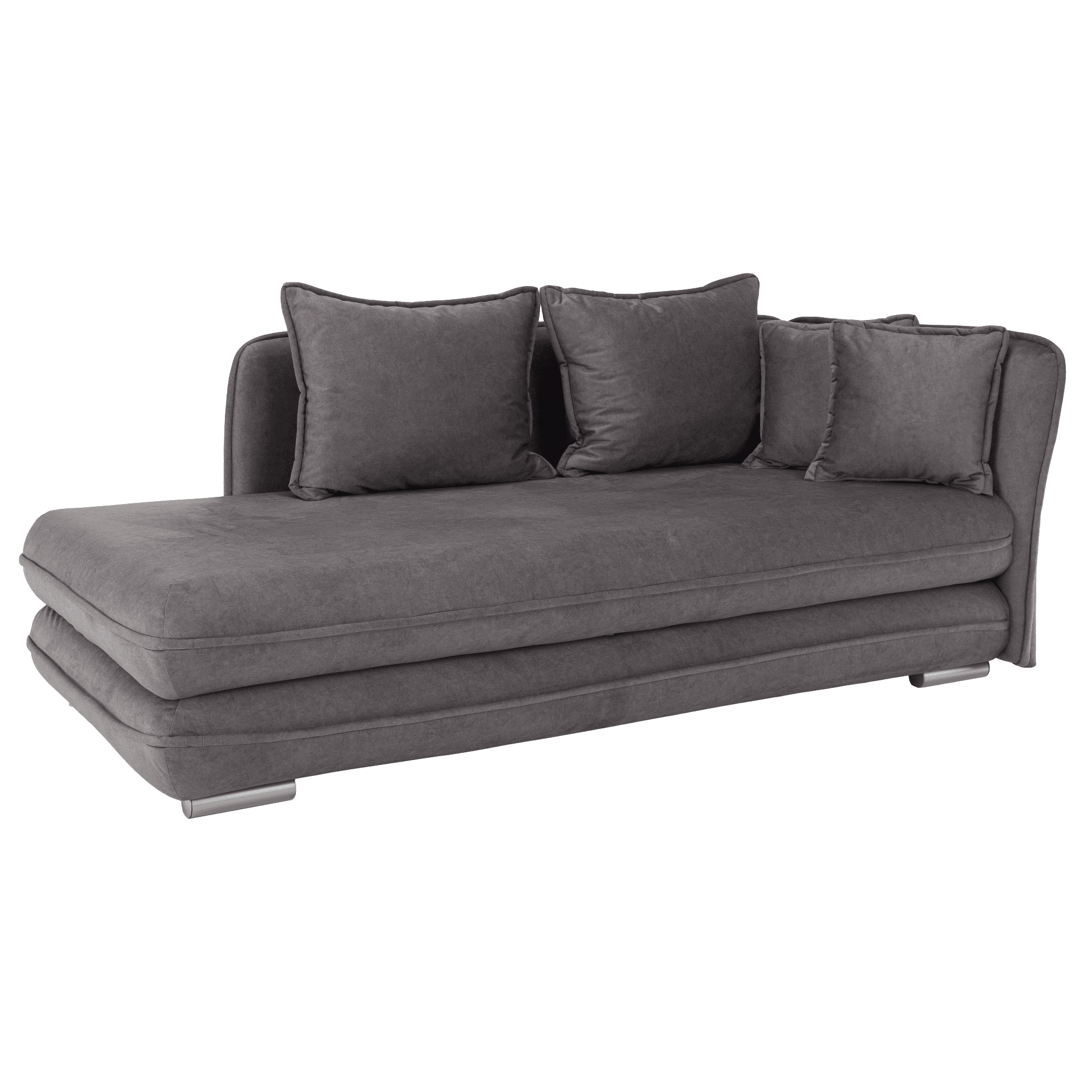 lamba-pohovka-siva-01-prava şezlong cu spaţiu de depozitare, gri, dreapta, LAMBA - imagine 1