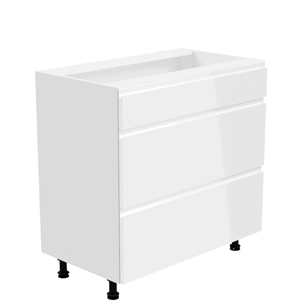 spodna-skrinka-biela-aurora-01 Dulap inferior, alb/alb luciu extra ridicat, AURORA D80S4 - imagine 1