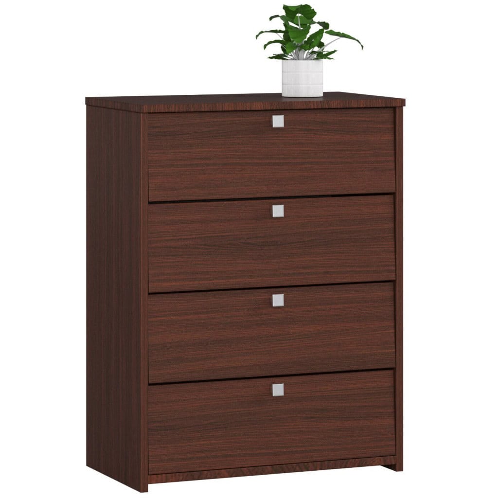 szafka-na-buty-rubin-66-cm-wenge-4-uchylne-drzwiczki Dulap pantofi RUBIN 4 niveluri, cu usi rabatabile, PAL laminat 16 mm, 66x36x85 cm, maro wenge Mob360 - imagine 1