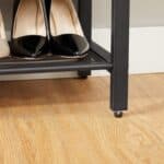 VASAGLE Etajera pantofi cu 5 rafturi si polita superioara, 100x30x110 cm, maro rustic Mob360 - imagine 9