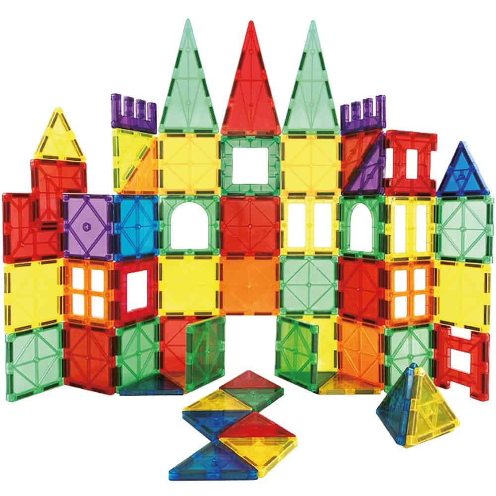 KG0048-8 Set de constructie din piese magnetice educative pentru copii 100 de piese, multicolor Mob360 - imagine 1