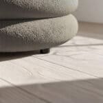 Taburet tapitat Snuggo cu spatiu de depozitare, velur, diametru 42 cm, inaltime 45 cm, maro mocha Mob360 - imagine 8