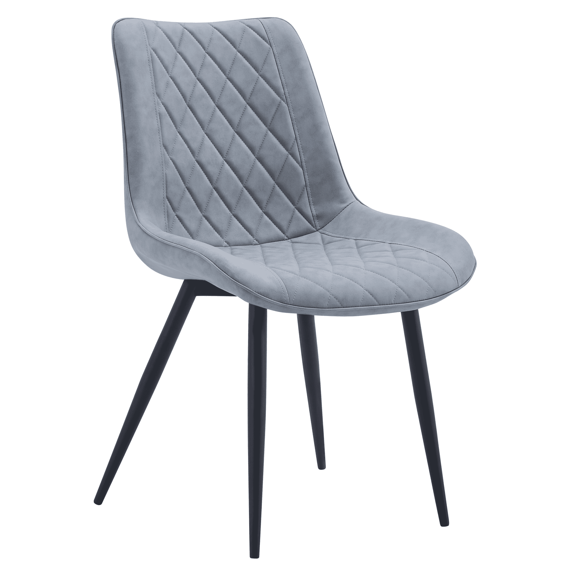 harlan-dod-stolicka-siva-01 Scaun, piele ecologică gri/negru, HARLAN - imagine 1