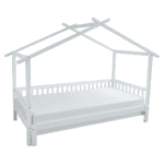 Pat Montessori cu pat suplimentar, alb, 90x200, KESIO - imagine 2
