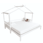 Pat Montessori cu pat suplimentar, alb, 90x200, KESIO - imagine 3