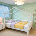 Pat Montessori cu pat suplimentar, alb, 90x200, KESIO - imagine 6