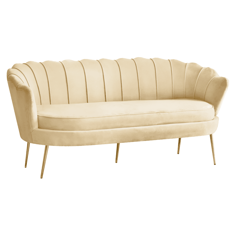 nobleo-bezova-typ-2-trojsed-dod-02 Canapea de lux, cu 3 locuri, ţesătură Velvet bej/auriu, Art-deco, NOBLEO TYP 2 - imagine 1