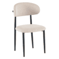 Scaun de sufragerie, ţesătură bej/negru, ZAJDA TYP 1