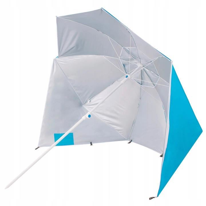 1-11 Umbrela tip cort de plaja XXL, cu 2 pereti laterali, BU14S, inaltime reglabila 140-220 cm, albastru Mob360 - imagine 1