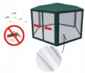 Pavilion cu plasa anti-insecte, fermoar, hexagonal, 200cm, Verde Mob360 - imagine 4