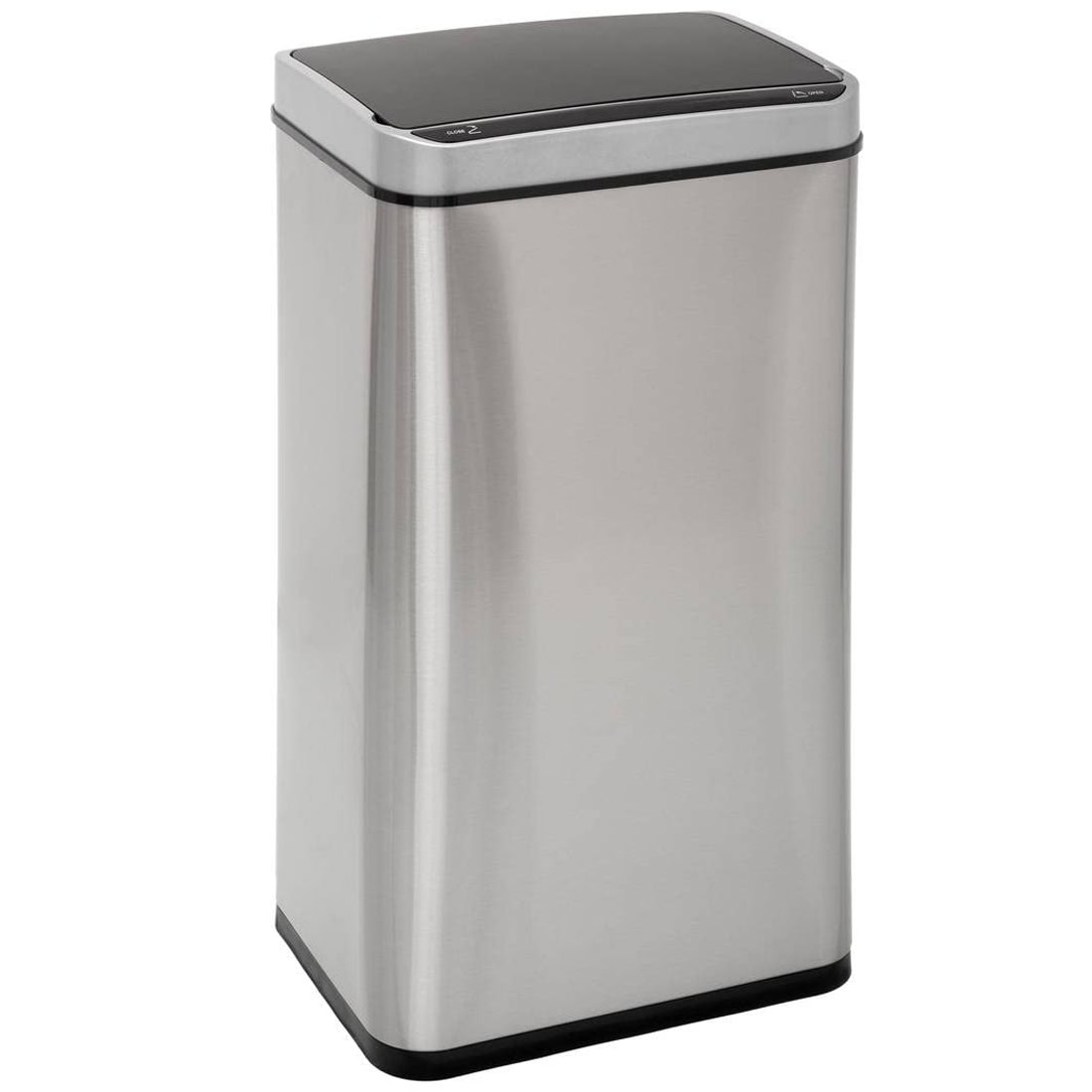 164610 Cos de gunoi 5Five Sensor, 40L, otel inoxidabil, deschidere automata, 33x24x66 cm, argintiu Mob360 - imagine 1