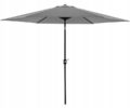 Umbrela terasa gradina, cu inclinare si husa, 300cm, Gri Mob360 - imagine 2