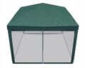 Pavilion cu plasa anti-insecte si fermoar, patrat, 3x3m, Verde Mob360 - imagine 9