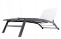 Sezlong pliabil reglabil pentru terasa si balcon, textilena si cadru otel, 195x63x90 cm, gri Mob360 - imagine 5