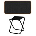 Scaun pliabil pentru camping sau pescuit, cadru metalic, maxim 100 kg, 26x26x34 cm, negru Mob360 - imagine 7