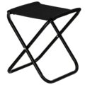 Scaun pliabil pentru camping sau pescuit, cadru metalic, maxim 100 kg, 26x26x34 cm, negru Mob360 - imagine 8