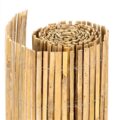 Panou paravan gard din bambus natural, inaltime 120 cm, lungine 500 cm, lamele 15mm, maro natur Mob360 - imagine 8