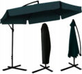 Umbrela gradina tip banana cu mecanism inclinare, impermeabila, diametru 300 cm, husa inclusa, verde Mob360 - imagine 2