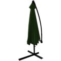 Umbrela gradina tip banana cu mecanism inclinare, impermeabila, diametru 300 cm, husa inclusa, verde Mob360 - imagine 3