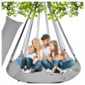 Leagan de gradina XXL , suspendat tip pat, 150cm, gri Mob360 - imagine 4