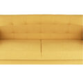 Canapea tapiţat 3 locuri, material textil muştar, AMEDIA - imagine 7