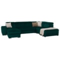 Canapea, smarald, stânga, LAMORA U - imagine 7
