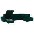 Canapea, smarald, stânga, LAMORA U - imagine 9