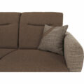 Canapea trei locuri, extensibilă, maro, MILO 3 locuri - imagine 3