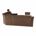 Colţar extensibil, textil maro, dreapta,, SANTIAGO - imagine 7