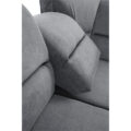 Colţar extensibil, material textil gri, model dreapta, SANTIAGO - imagine 3