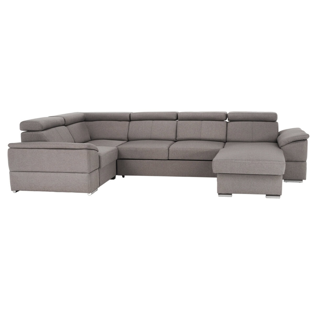 segoria-01 Colţar, gri maroniu Taupe, model dreapta, SEGORIA ROH U - imagine 1