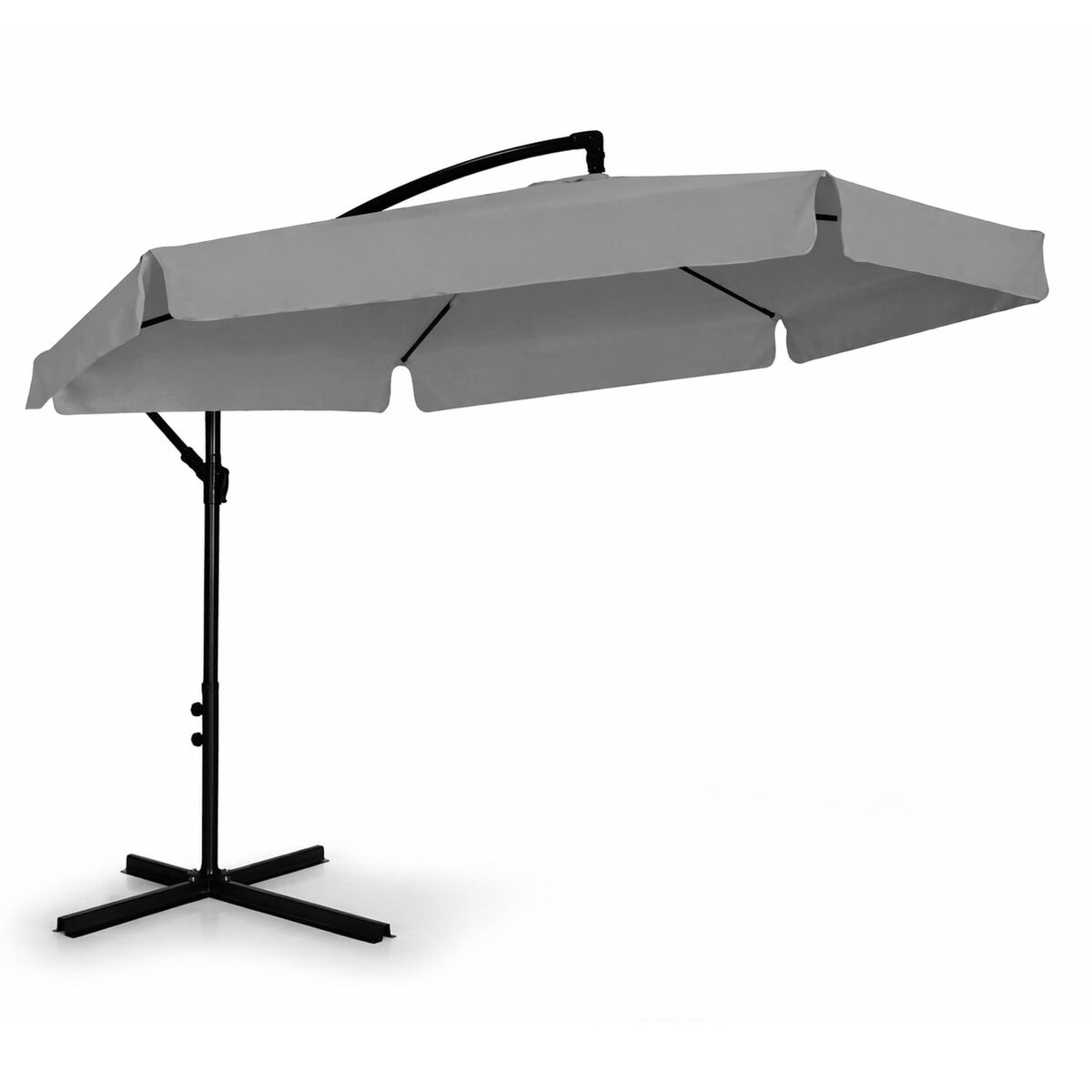 GAO-5316-2 Umbrela gradina cu inclinare reglabila, cupola cu protectie UV, husa protectie, diametru 300 cm, gri Mob360 - imagine 1