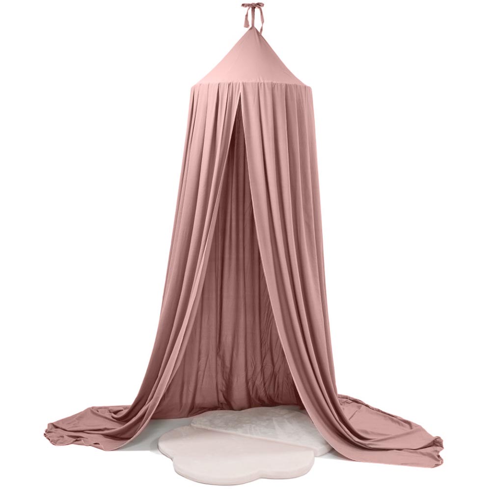 KX6104-1 Baldachin suspendat tip cort 70x290 cm, decor camera copii, cu set montaj, roz Mob360 - imagine 1